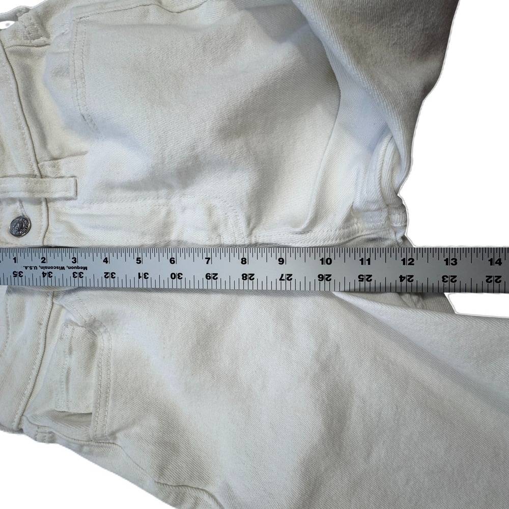 Hollister‎ Ultra High Rise Vintage Straight Jeans 1S W25 L25 White Denim Ankle - Picture 7 of 12